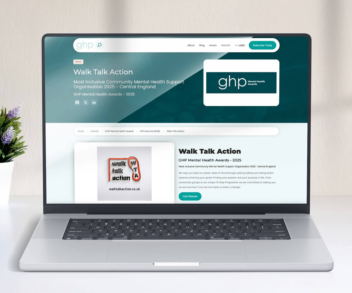 walk talk action wins ghp award mental health awards