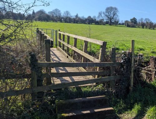 Classic English countryside walk